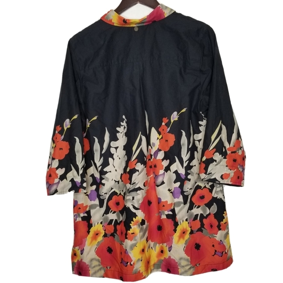 Soft Surroundings Bold Floral Tunic Sz PXL Multico - Picture 4 of 10